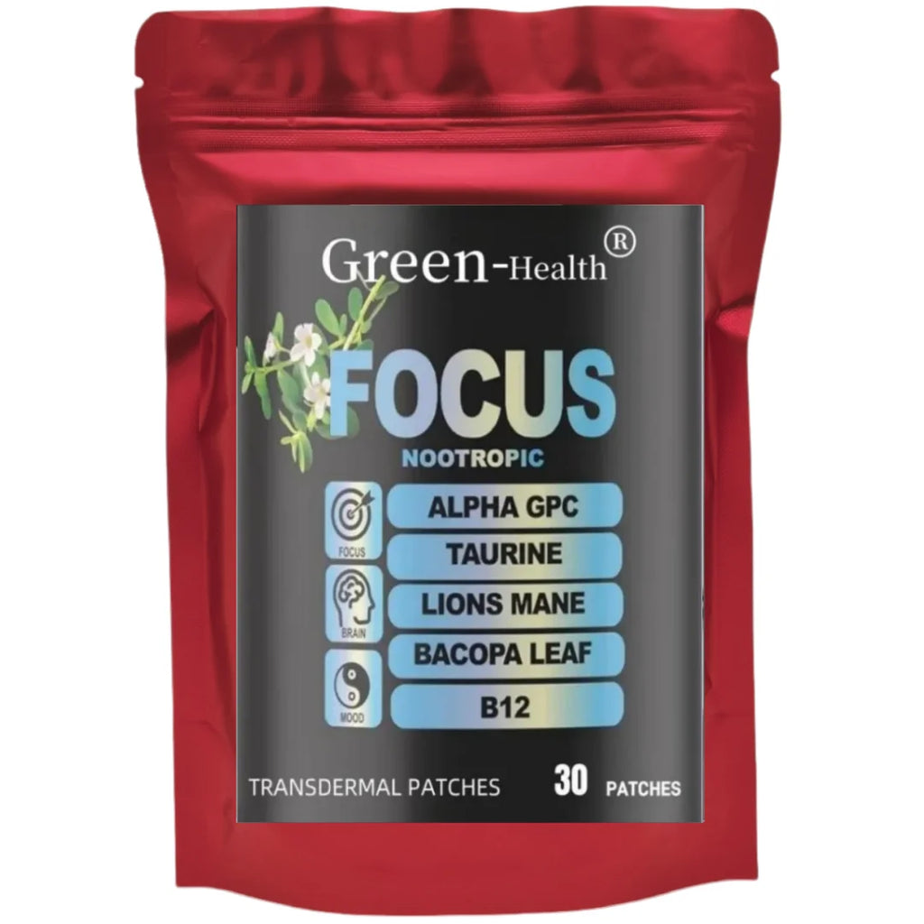 Tidesmit Nootropic Brain Support Transdermal Patches with Lion’s Mane, B12, Taurine, Bacopa for Cognitive Focus (30 ct)