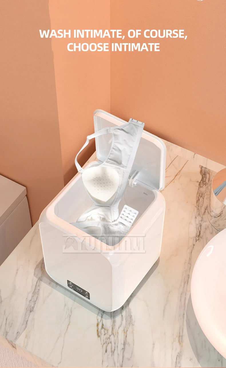 Tidesmit 12L semi-automatic portable mini washing machine with drying function showing compact household design