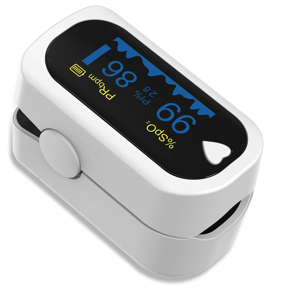 HUBLIZER Finger Pulse Oximeter Blood Oxygen Saturation Meter Heart Rate Monitor Child Pulse Oxiometer OLED Oximetro De Dedo