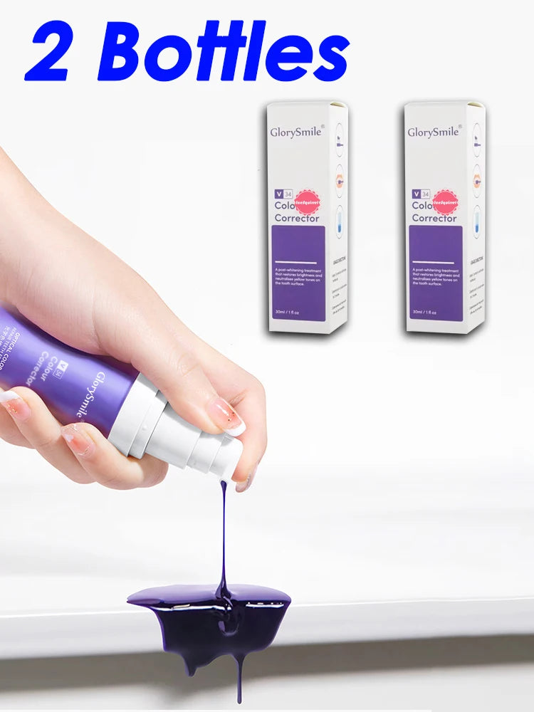 Tidesmit V34 purple teeth whitening toothpaste for professional plaque removal and fresh breath oral care