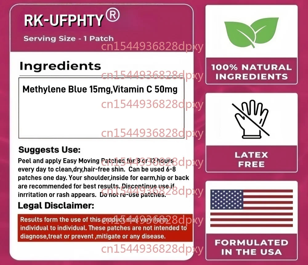 Tidesmit Methylene Blue & Vitamin C transdermal patches for energy, focus, and wellness, 30 count.