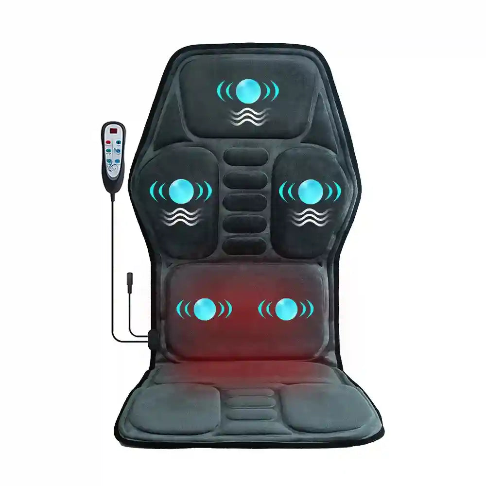 Massage Seat Cushion with Heat & Vibration - Electric Muscle Relief Massage Cushion Velvet EU Plug GERMANY Tidesmit
