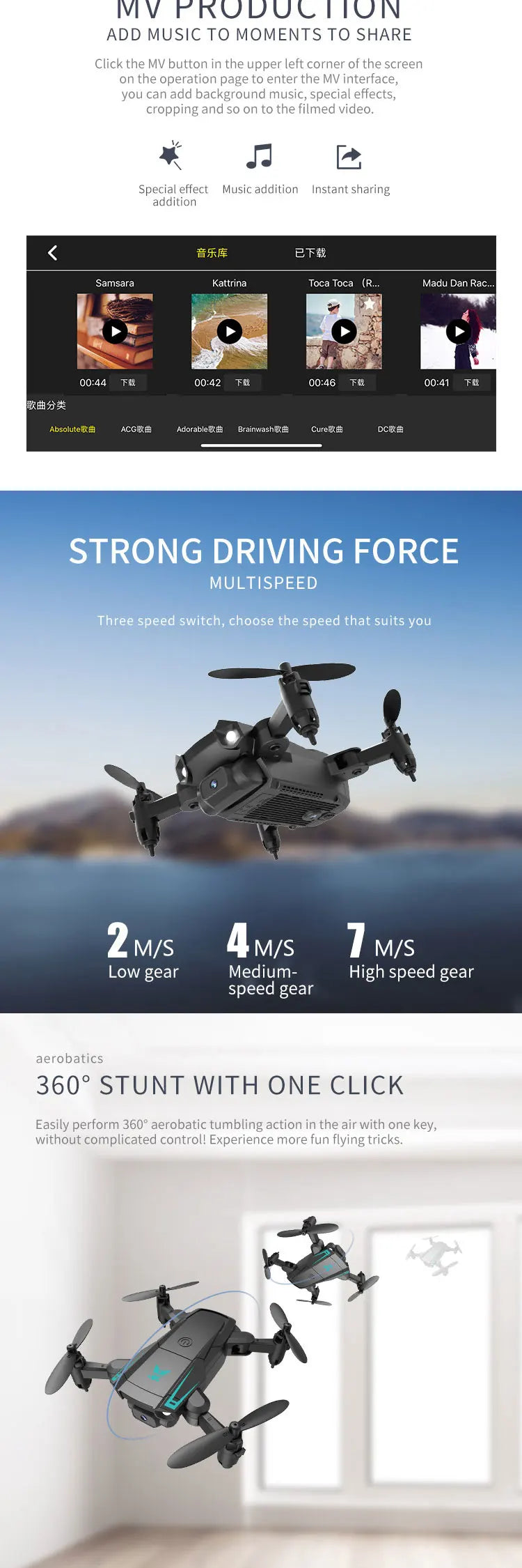 Mini 4K Camera Drone - Foldable WiFi FPV Quadcopter by Tidesmit Tidesmit