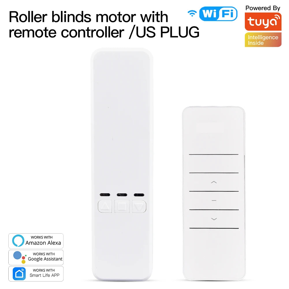 Smart WiFi Roller Shade Drive Motor Kit - App & Voice Control with US Adapater Tidesmit