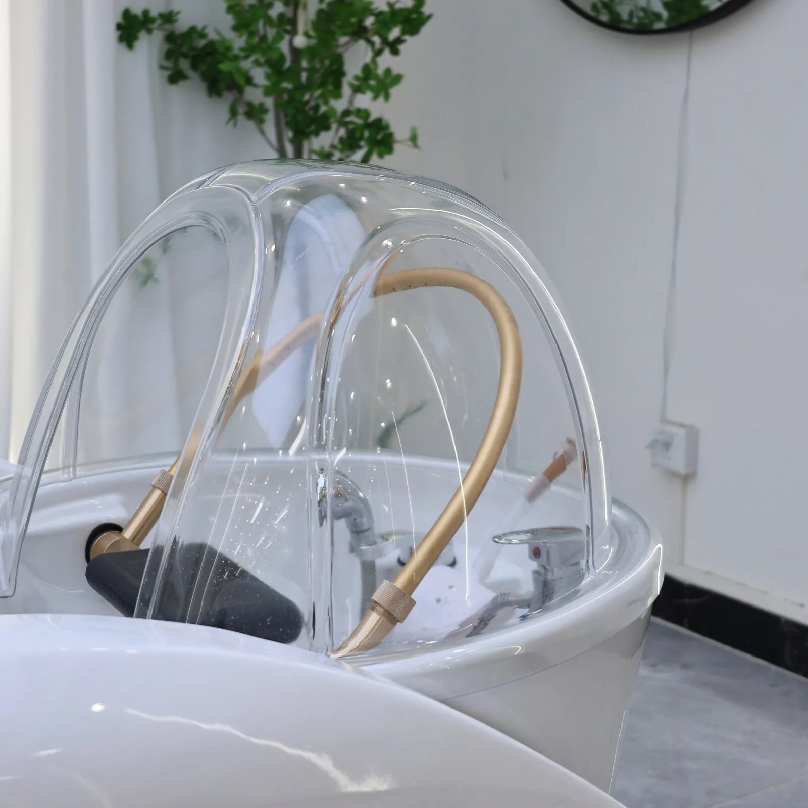Massage Shampoo Bed for Salons – Ergonomic Hair Wash Station with Heat Massage Chairs Tidesmit
