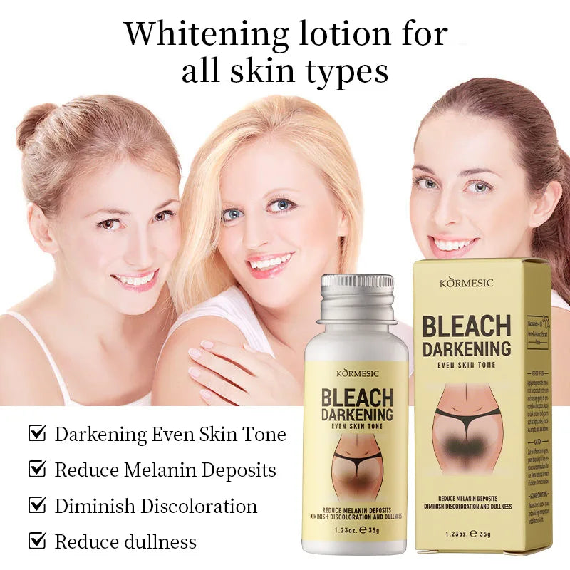 Body Whitening Cream Private Parts Underarm Dark Skin Bleaching Serum Niacinamide Whitening Lighten Dark Spots Snow Bleach Cream