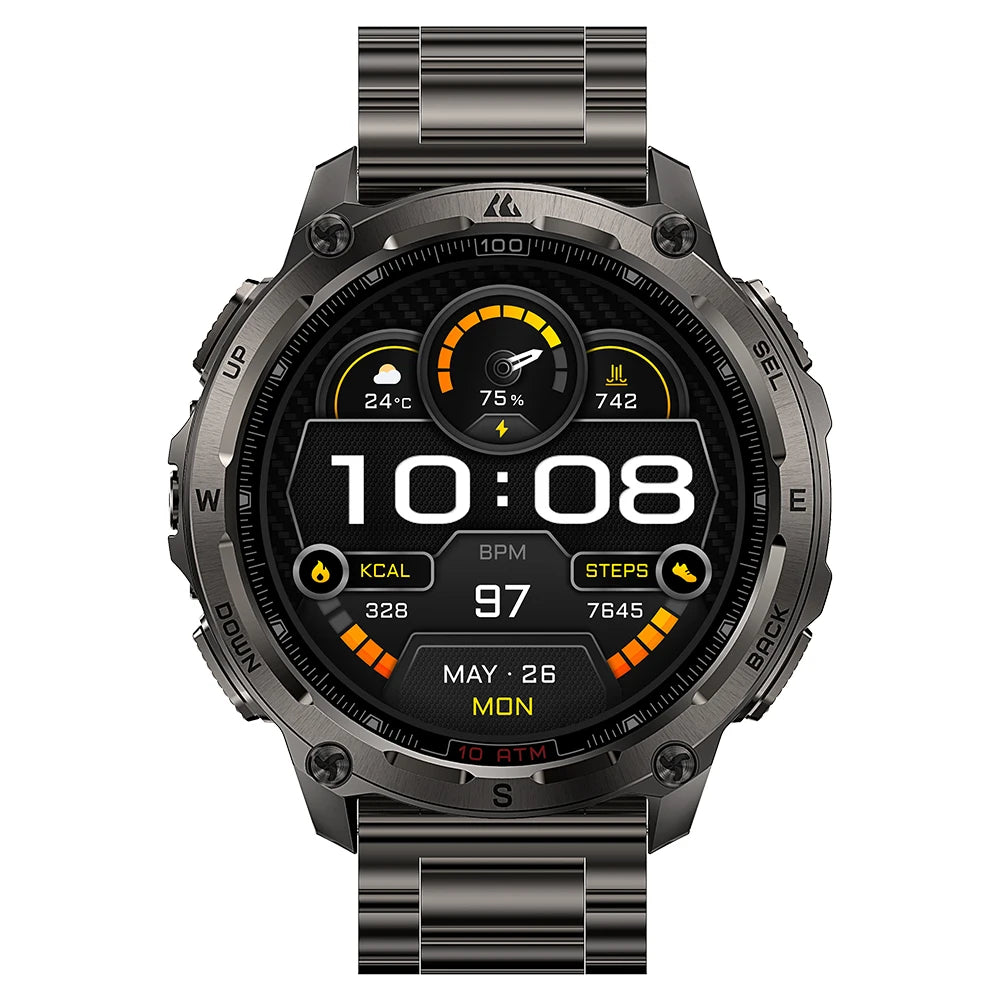 2026 New KOSPET Tank T4 SE Smart Watch for Men 6-Sat GPS Offline Maps 10ATM Waterproof Heart Rate Skiing Hiking for Android iOS