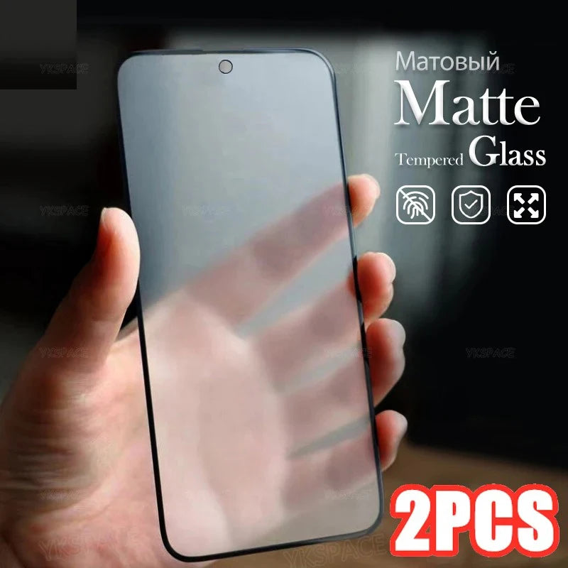 2Pcs Matte 9H Tempered Glass Film For VIVO Y33 Y33S Y33T Y32 Y32T Y31 Y31S Y30 Y30G Y22 Y22S Screen Protector Anti Fingerprint AE 2 Pieces Glass Tidesmit