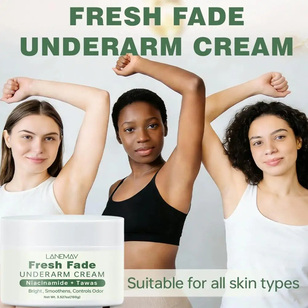 Fresh Fade UNDERARMCREAM Cream Niacinamide Brightens,Smoothens,Controls Odor  Underarm Skin Care Moisturizing  Body Lotion 100g