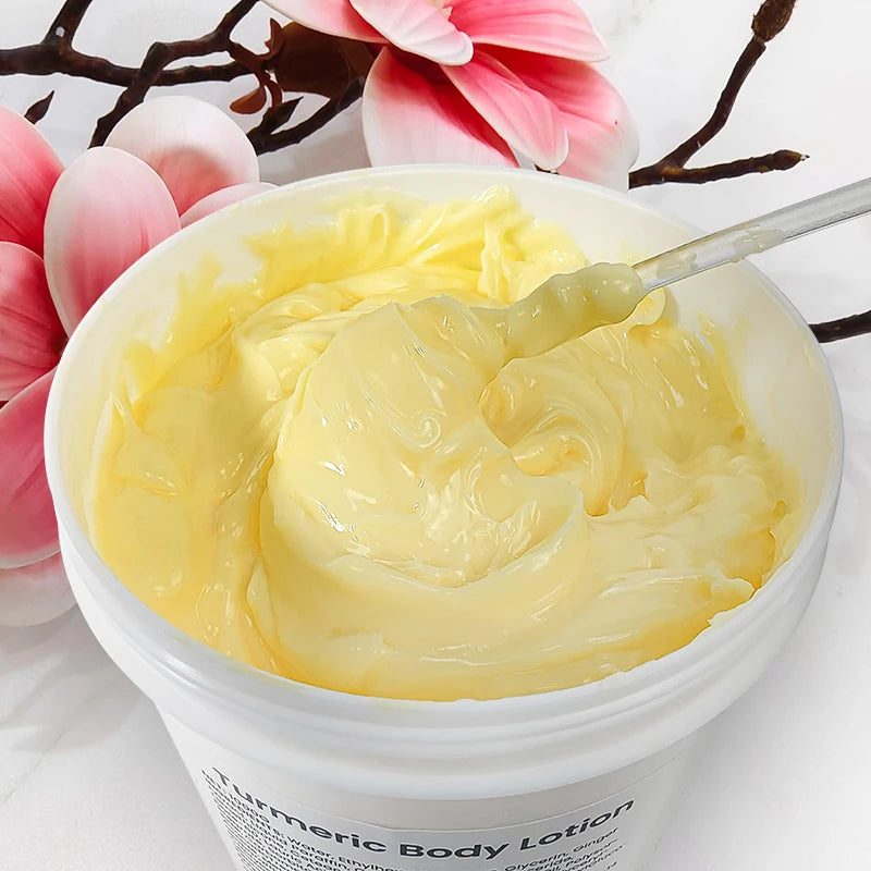 1kg Large Jar Turmeric Skin Brightening Body Lotion Cream for Face And Body - Factory Wholesale