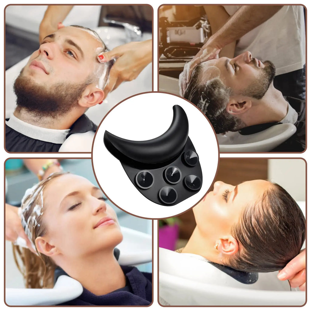 Shampoo Bowl Neck Rest - Non-Slip Silicone Salon Cushion for Comfort Massage Chairs Tidesmit