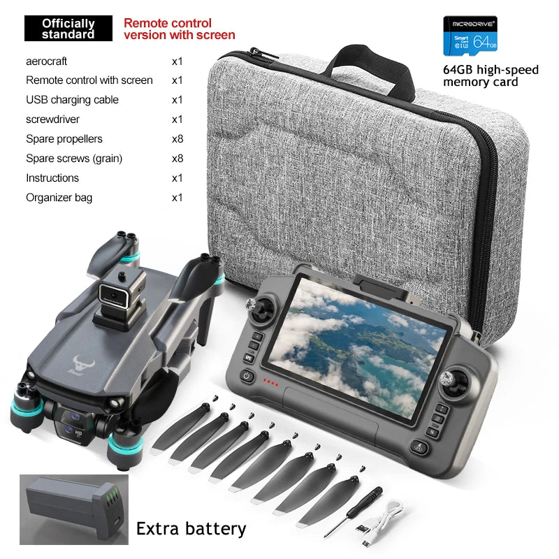 8K GPS Camera Drone with EIS Stabilization and Brushless Motor sg603-gps-8k-64G-2B Tidesmit