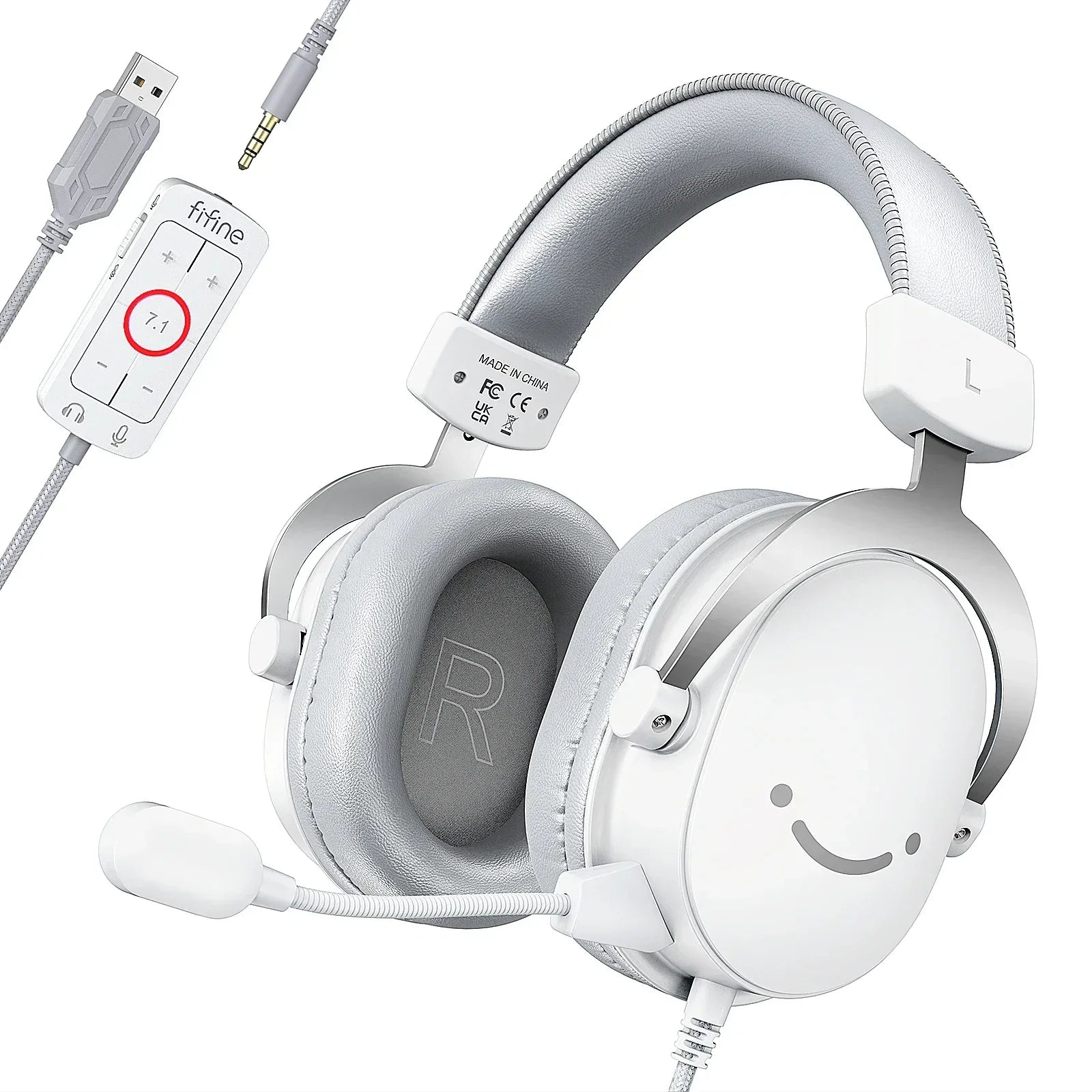 USB Gaming Headset 7.1 Surround Sound - Over-Ear Wired Audio by Tidesmit Tidesmit