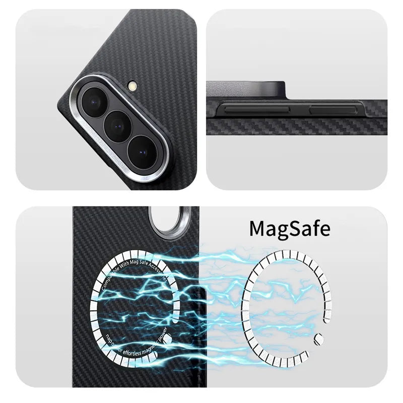 Samsung Galaxy Z Fold 7 Aramid Carbon Fiber Case - Slim Military Grade Protection Tidesmit