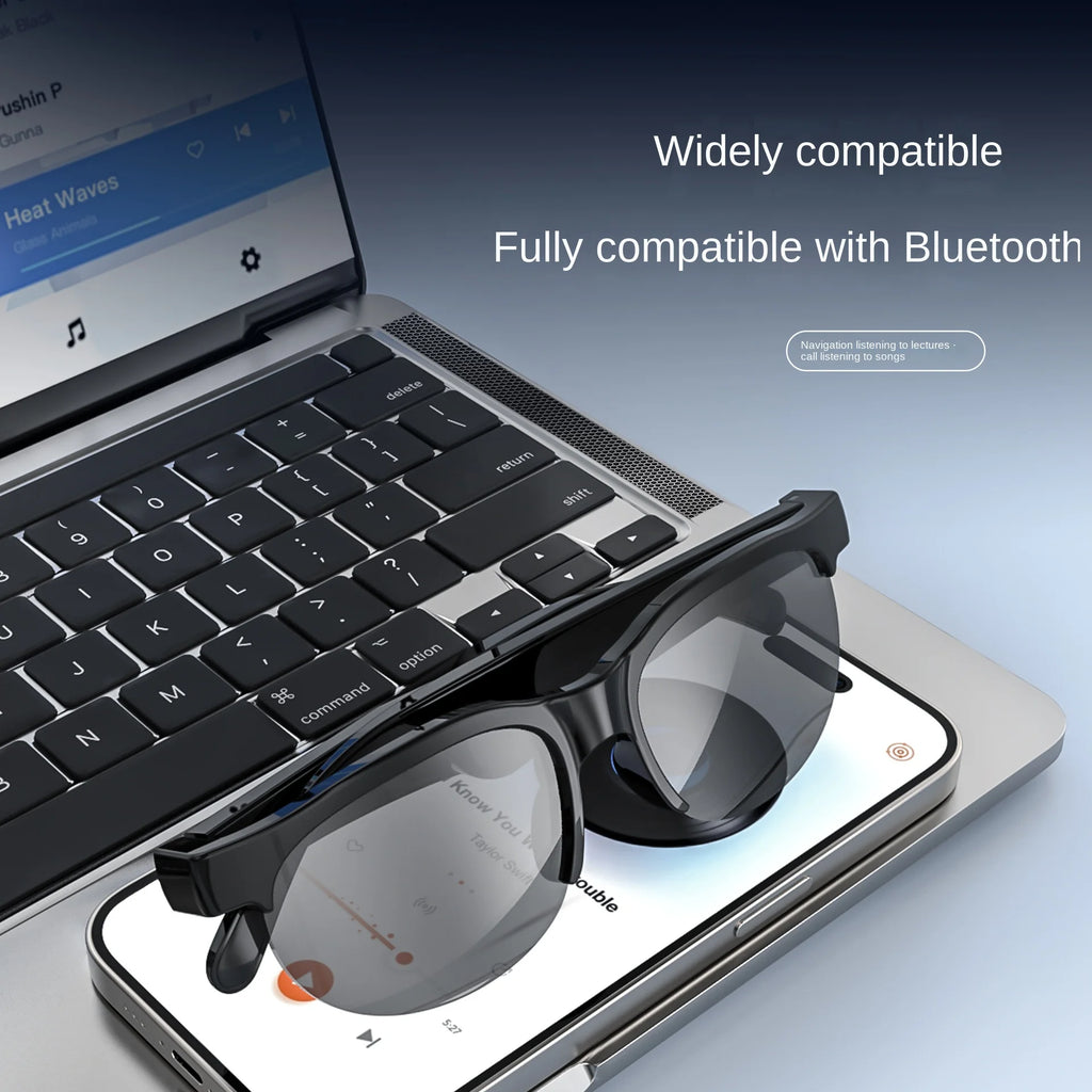 Smart Bluetooth Audio Glasses - Open Ear Spatial Sound for Mixed Reality Tidesmit