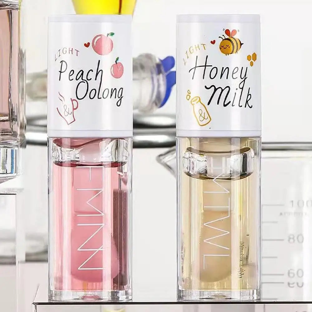 Honey Peach Lip Oil - Moisturizing Lip Serum for Daily Hydration Lip Care Tidesmit