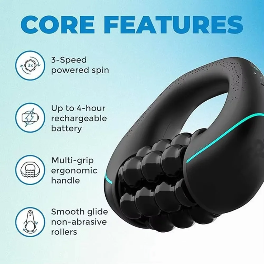 Percussive Massager for Muscle Recovery, 3-Speed Deep Tissue, Black Relaxation Treatment Tidesmit