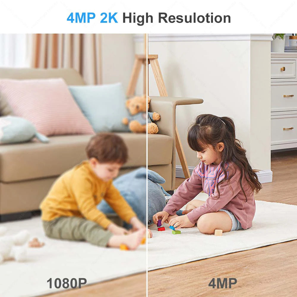 4MP Tuya Bullet Camera 2.4G/5G WiFi Surveillance Camera Outdoor Security Protection Mini CCTV Cam SmartLife Video Cameras Alexa