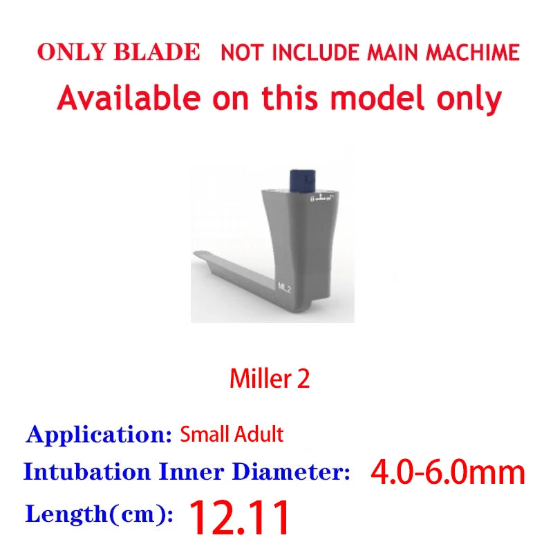 Accessories for Video Laryngoscope Stainless Steel Blades, Laryngeal Mask Airway, guide wire, and Screen
