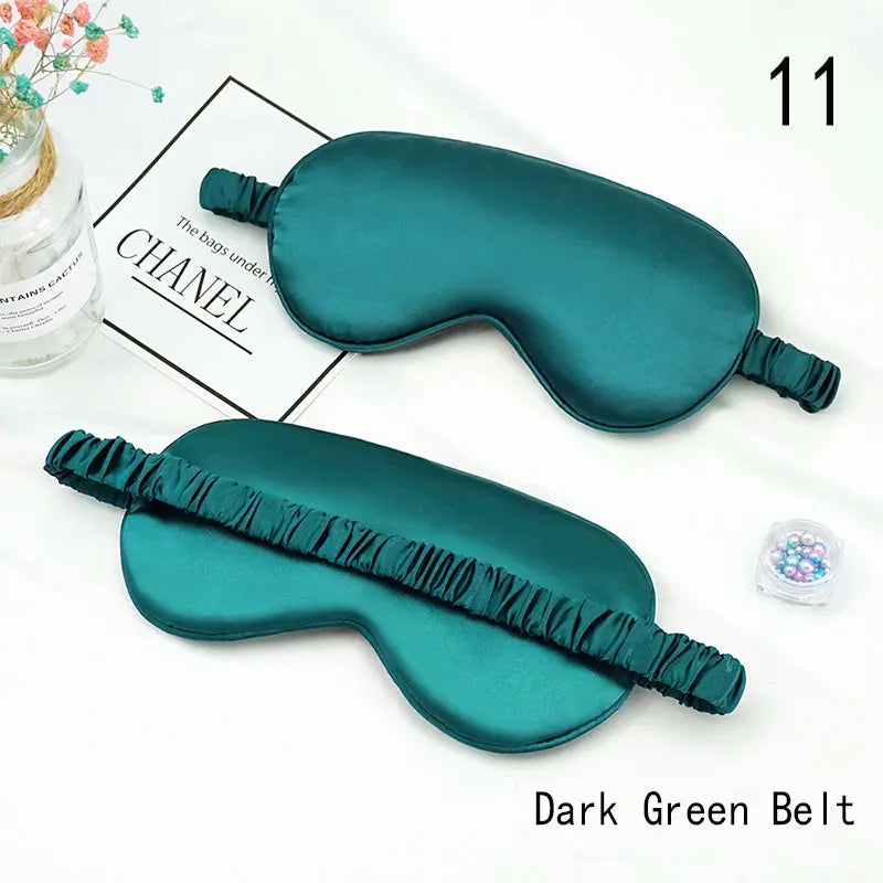 Imitated Silk Eye Mask for Sleeping Breathable Eyeshade Cover Sleeping Mask for Travel Nap Soft Comfort Blindfold Night Eyepatch