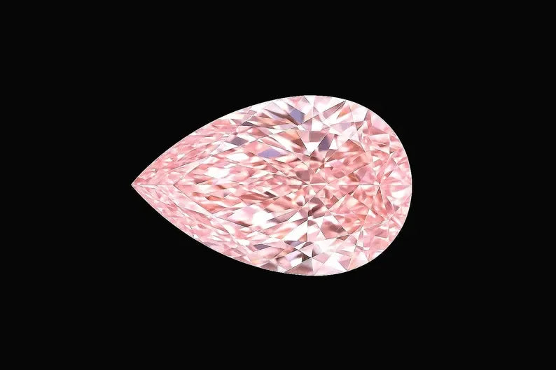 Fancy Color Pink Pear Shape Lab Grown Diamond Loose Stone IGI Certified VVS VS Clarity High Quality for Engagement Ring