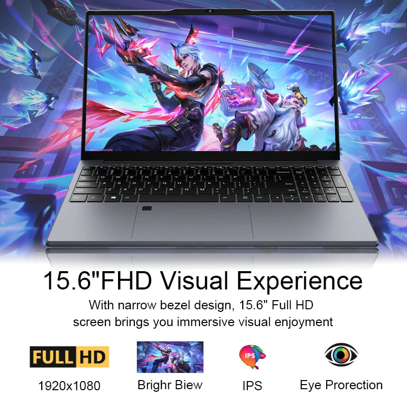 Fingerprint Unlock Notebook Computer Backlight Windows 11 Laptop Intel Core I9 10980HK 16GB RAM 1TB SSD 15.6' Business Computer