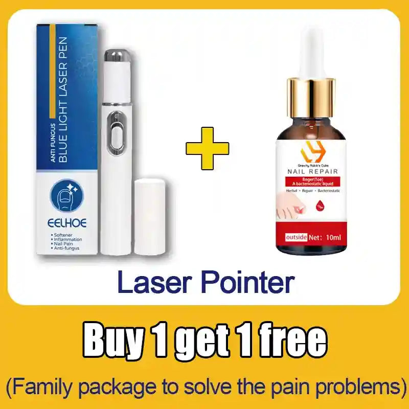 Nail Laser Pen for Onychomycosis - Portable Home Wellness Device Relaxation Treatment Buy 1 get 1 free Tidesmit