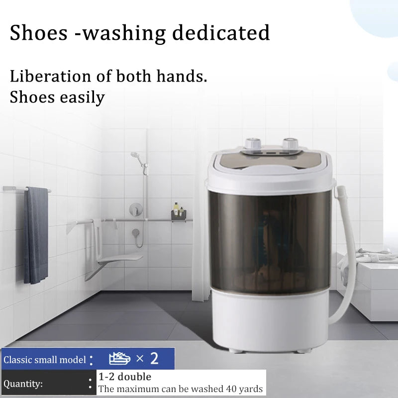 Tidesmit 110V portable shoe washing machine with UV blue light sterilization for small household laundry