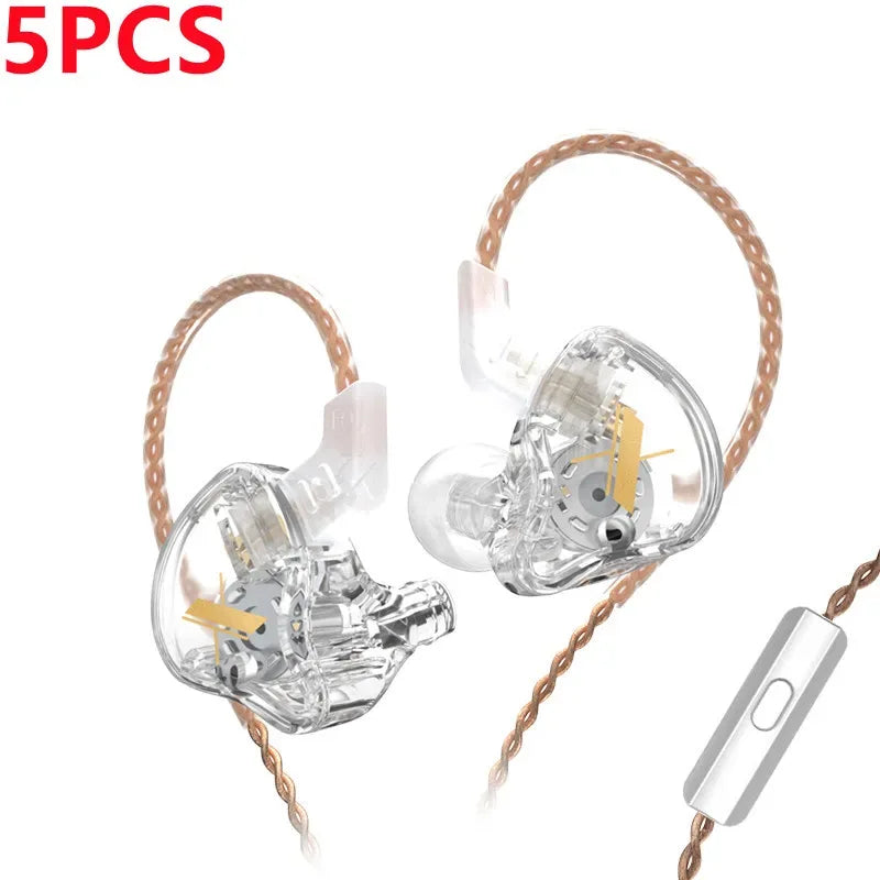 HiFi Wired In-Ear Monitor with Microphone by Tidesmit - EDX Series EDX 5PCS China Mainland Tidesmit