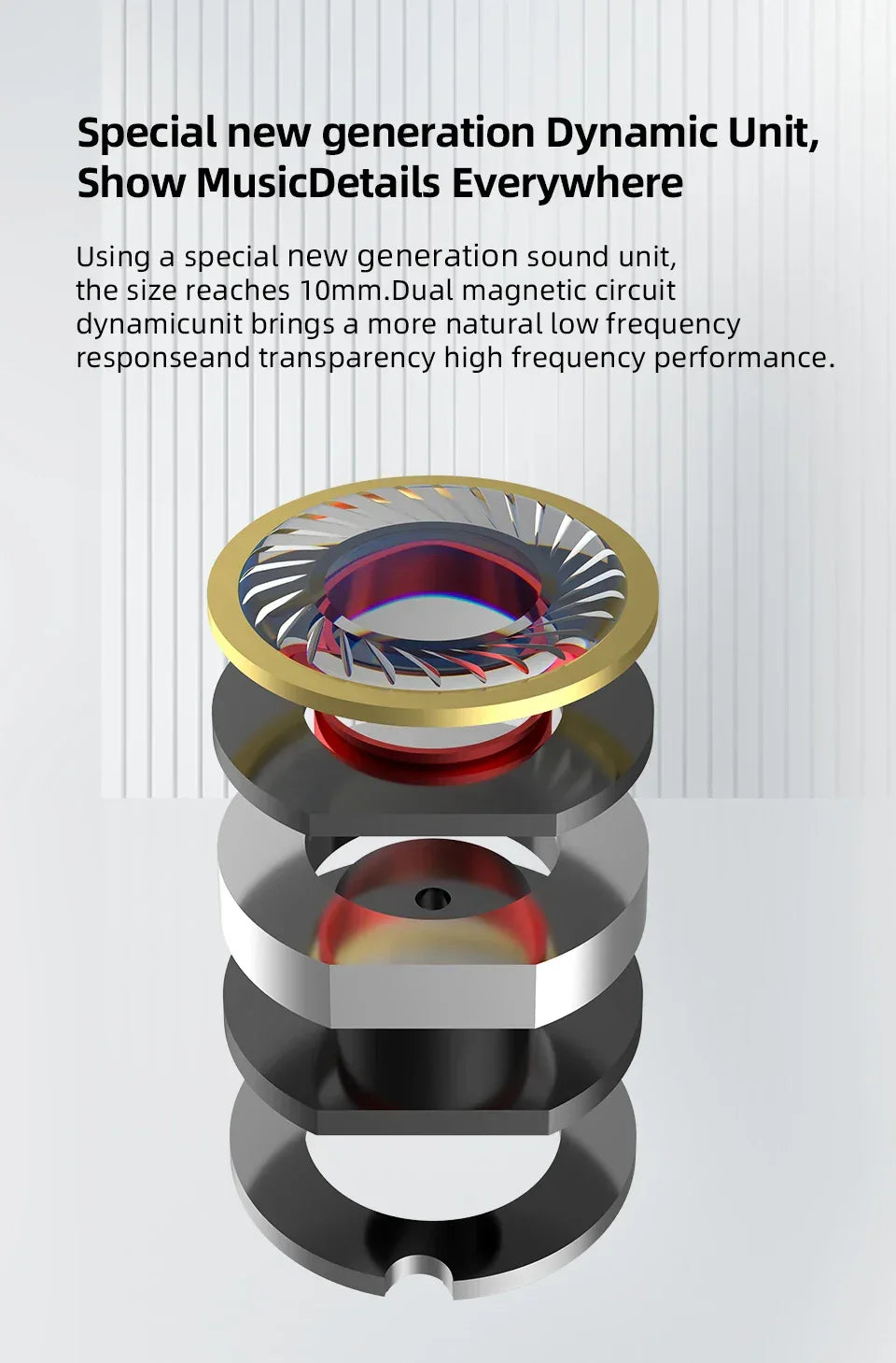 Dual Magnetic Bass In-Ear Monitors | Tidesmit High-Fidelity Wired Audio Tidesmit