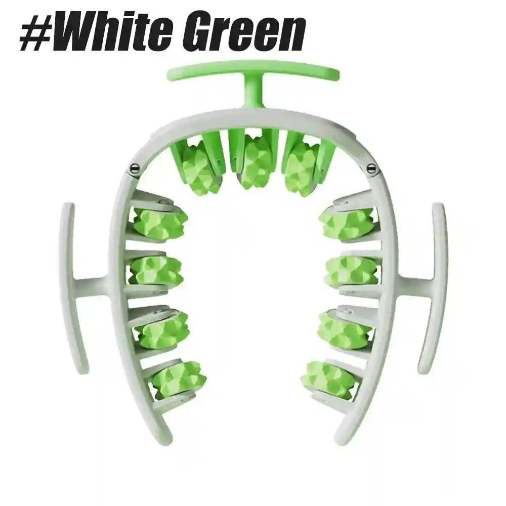 Cellulite Massage Roller for Lymphatic Drainage & Deep Tissue Recovery Massage Roller white-green Tidesmit