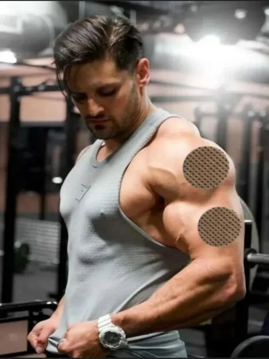 Men's 50+multi vitamin transdermal patch, containing vitamins A, B6, B12, zinc, calcium, and vitamin D for men's multi vitamins