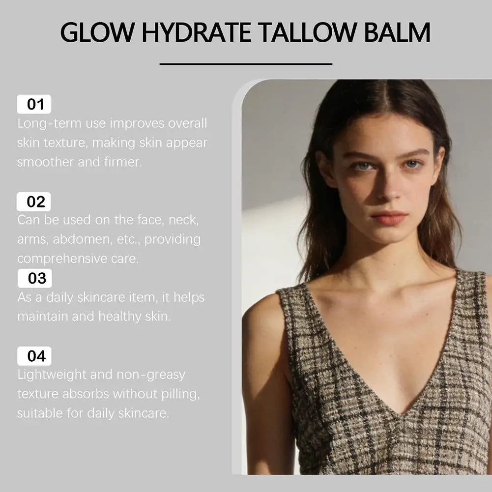 Natural GHK CU Copper Peptide Tallow Balm Blue Cream Deep Hydrating Brightening Moisturizer For Face And Body Dry Sensitive