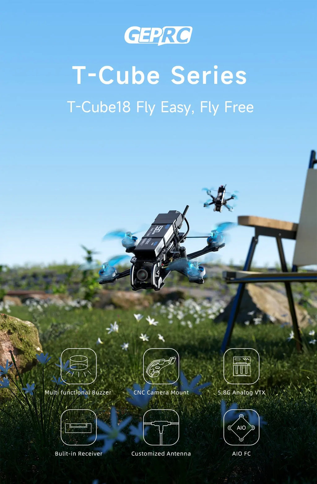 Mini FPV Quadcopter 2S HD O4 Drone | Compact Aerial Precision Tidesmit