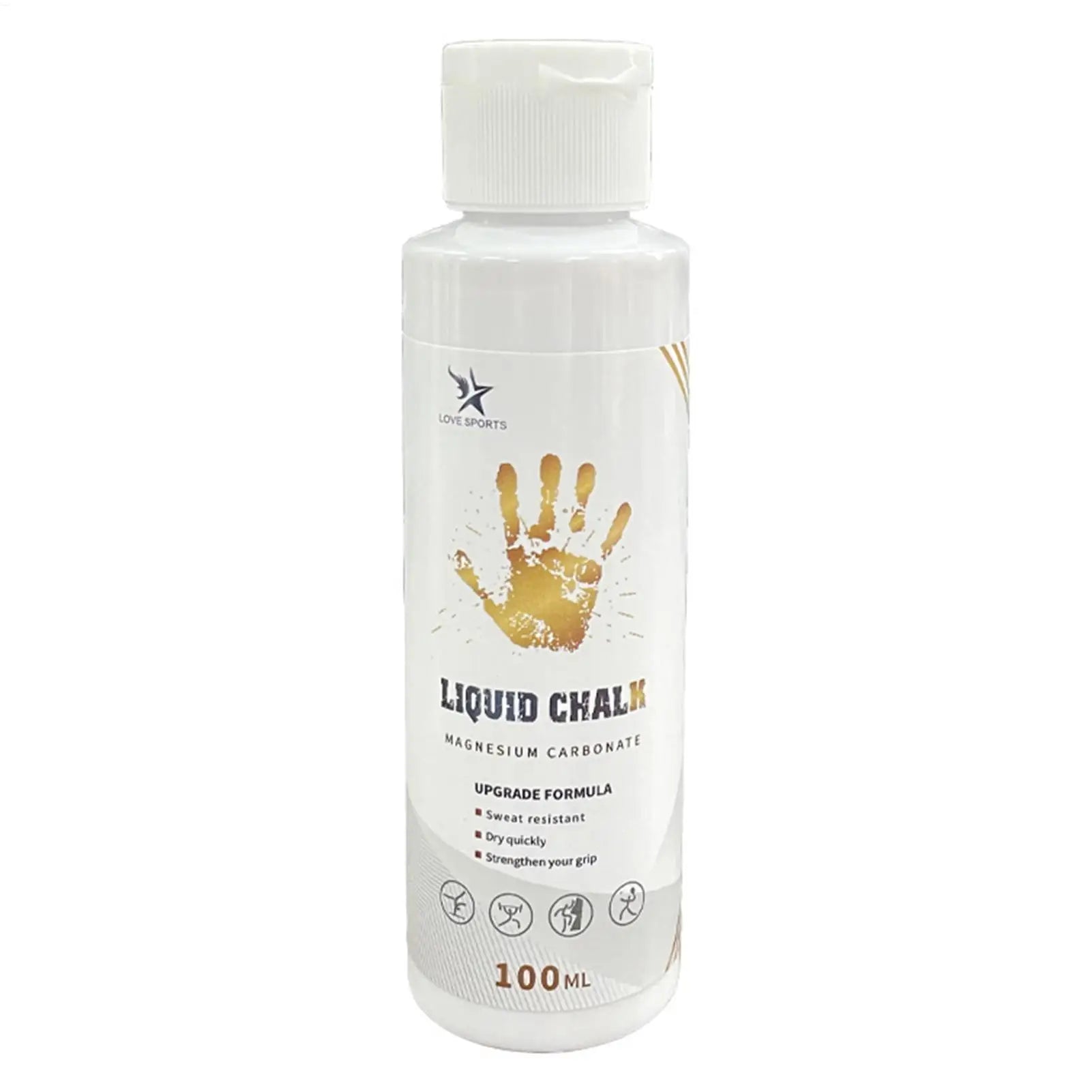 200ml Sports Liquid Magnesium Powder Fitness Lifting Anti Slip Cream Grip Liquid Magnesium for Pole Dancing Rock Climbing Gym
