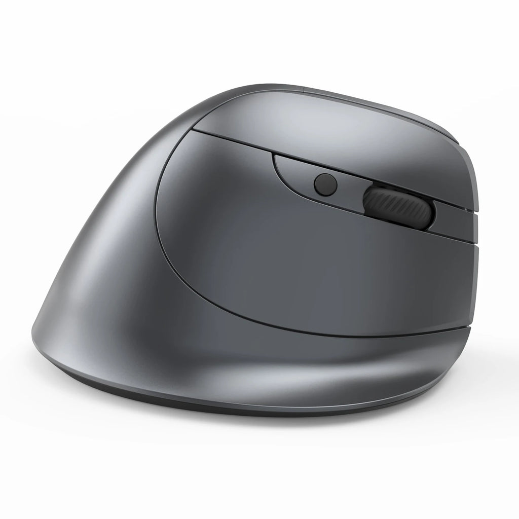 ZELOTES F-26C Mouse Rechargeable display dual-mode wireless mouse with silent 2.4GHz BT gray mouse
