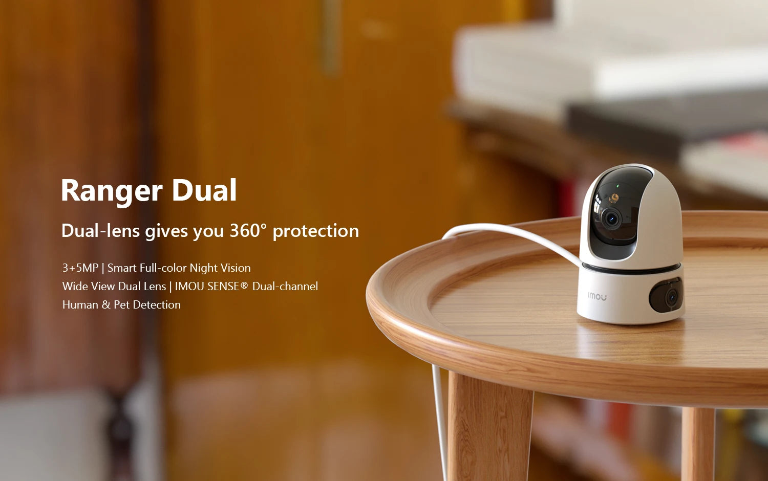IMOU 360° PTZ Dual Lens IP Camera Human Pet Detection Security Camera Baby Monitor AI Color Night Vision Surveillance wifi Cam