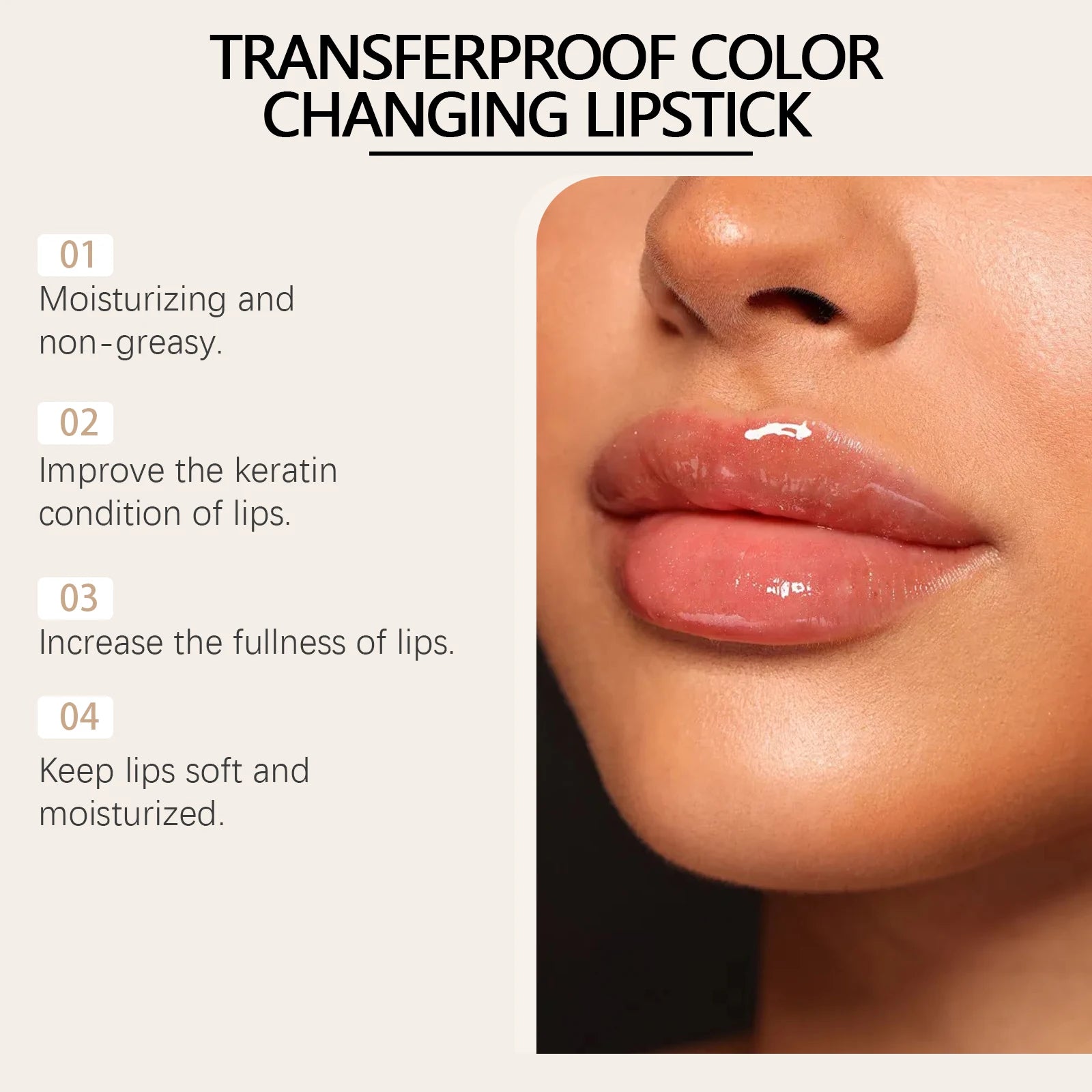 Color Changing Nourishing Lip Care Balm – Hydrating Formula | Tidesmit Lip Care Tidesmit