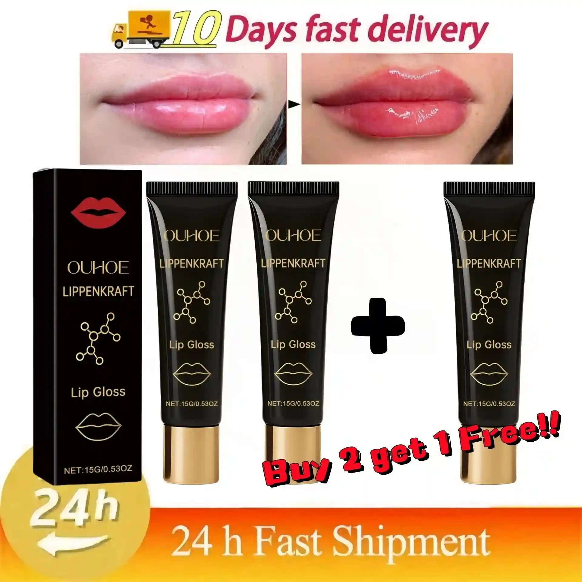 Volumizing Lip Serum: Hydrating Plumper for Fuller, Nourished Lips Lip Care Buy 2 get 1 Free Tidesmit