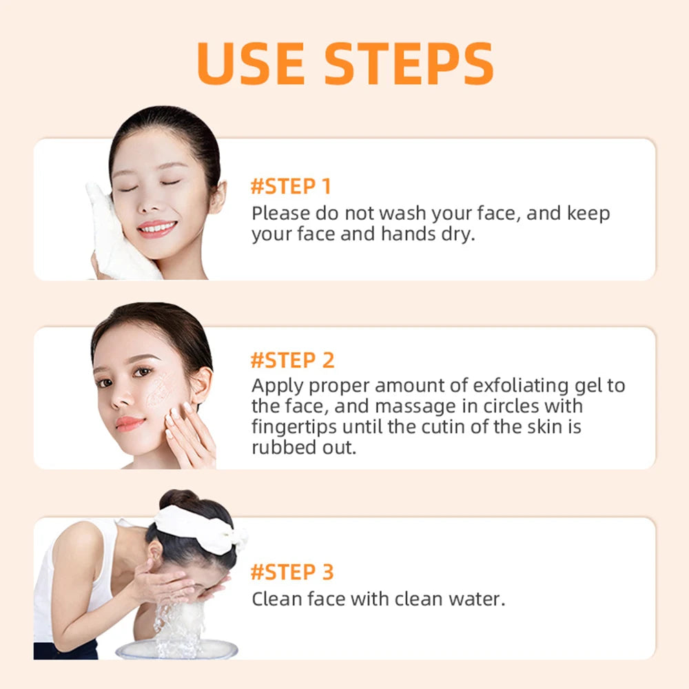 Orange Exfoliating Gel 50g - Professional Brightening & Hydration Treatment Scrubs Treatments Tidesmit