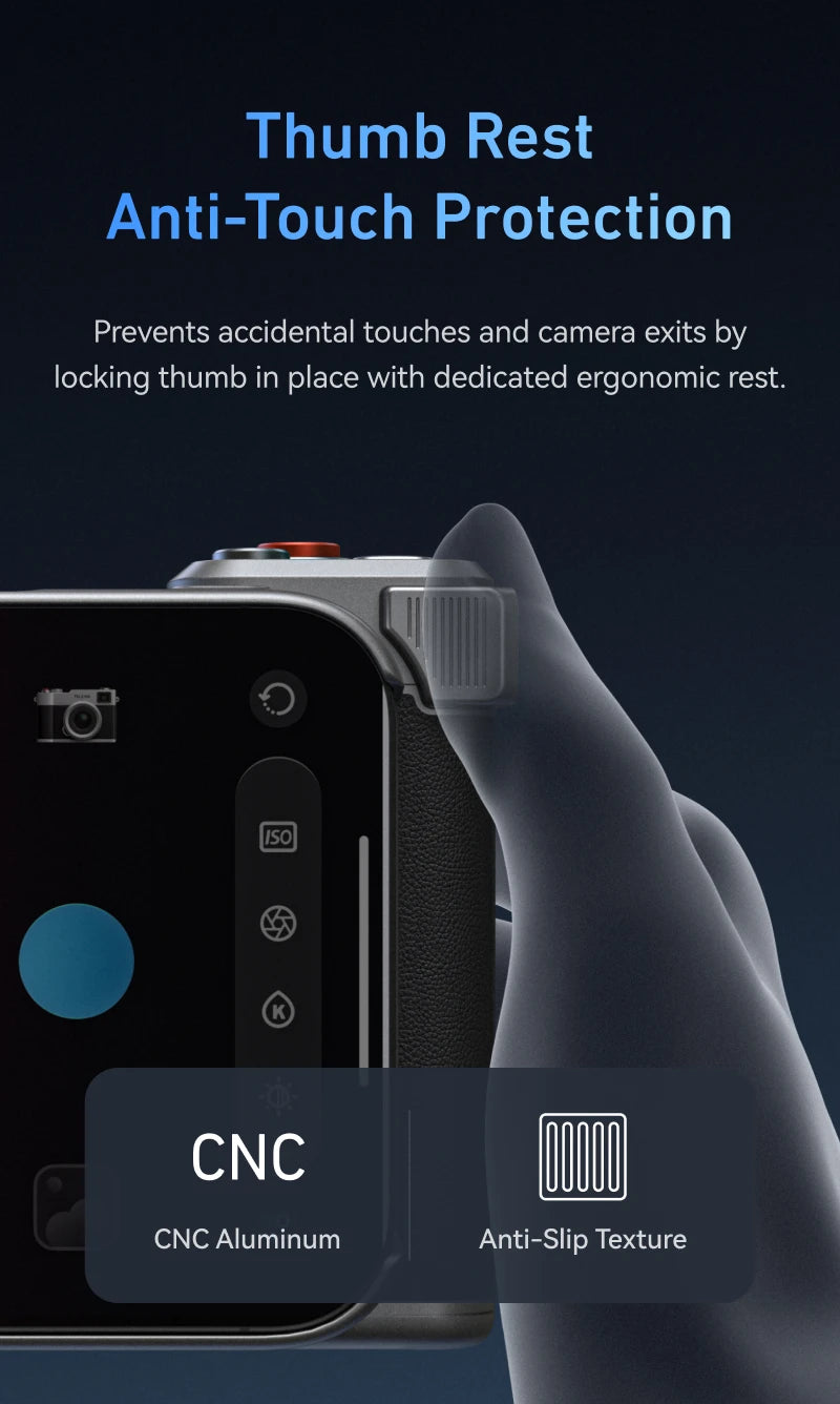 Phone Camera Grip for iPhone 17 Pro Max - Military-Grade Protection Case Tidesmit