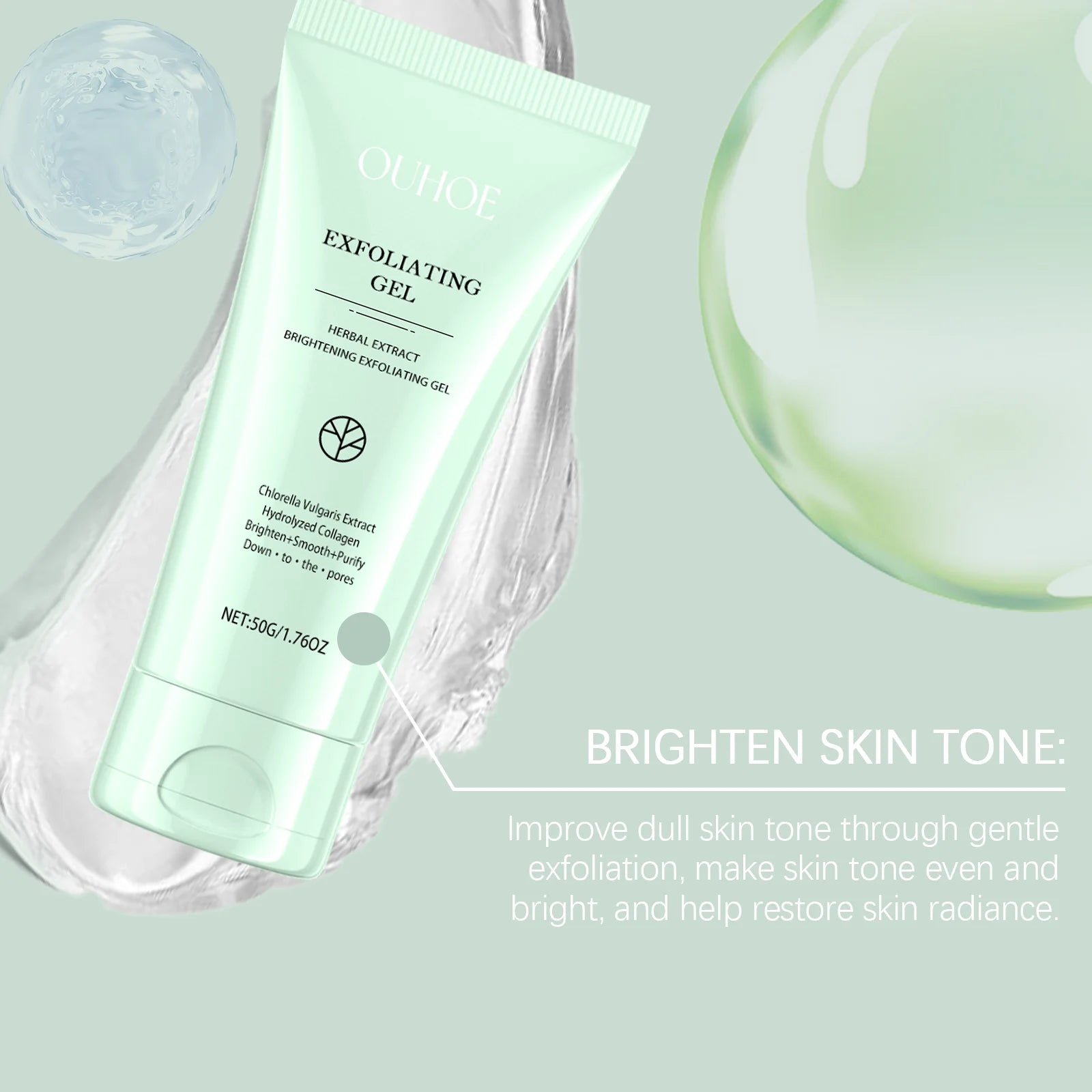 Exfoliating Peeling Gel for Dark Spots - Deep Pore Cleansing 50g Scrubs Treatments Tidesmit
