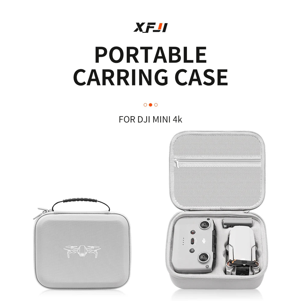 DJI Mini 4K Carrying Case - Durable PU Leather Protective Storage Bag Tidesmit