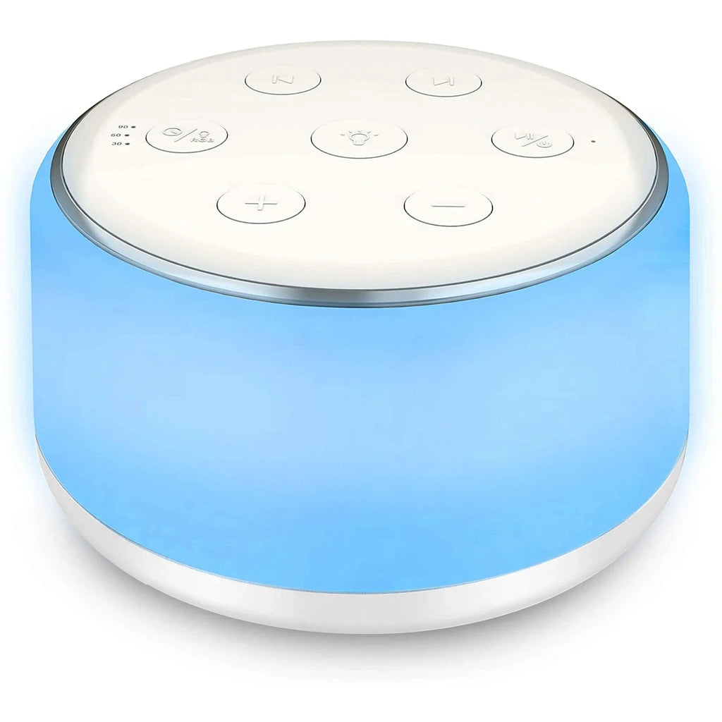 Desktop Sleep Sound Machine White Noise Machine for Baby Sleep Soother 7 Colors Night Lights 34 Soothing Sounds and Timer