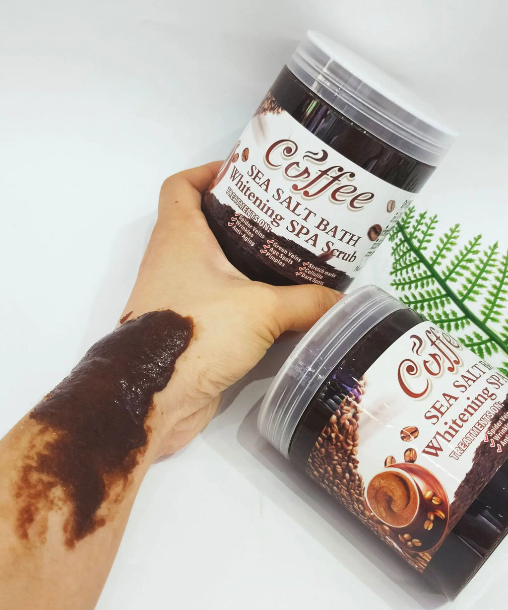 Coffee Body Scrub Exfoliating Salt Cream for Cellulite - 350g Scrubs Treatments Tidesmit
