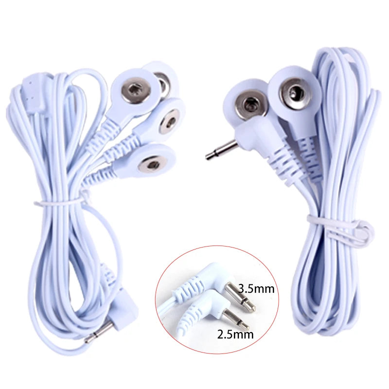 TENS Unit Lead Wire Replacement Cable for Electric Massagers Body Shaping Massage Equipment Tidesmit