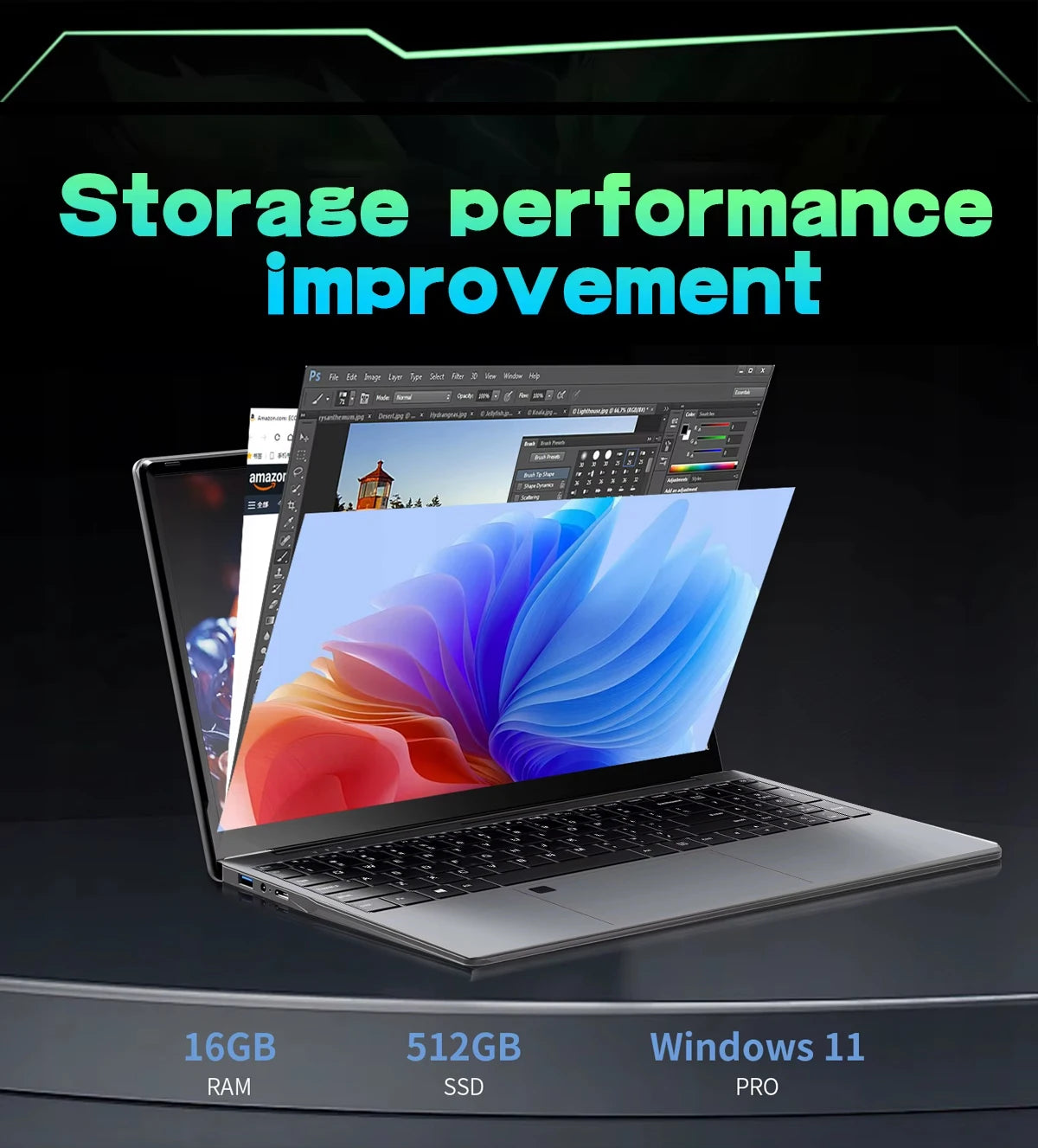 15.6 inch Fingerprint Unlock Laptop Intel Core i9 10980HK laptop windows 11 game laptops  16GB RAM 1TB SSD computer Backlight