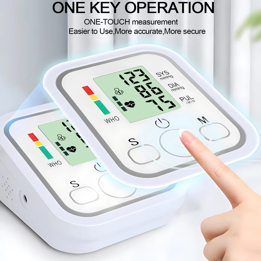Finger Pulse Oximeter Or Blood Pressure Monitor Kit, Heart Rate SpO2 Saturation Meter Home Medical Device
