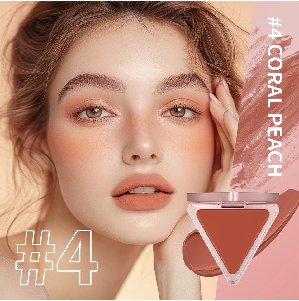 Tidesmit Higher Standard satin matte cream blush long-lasting natural face makeup texture close-up