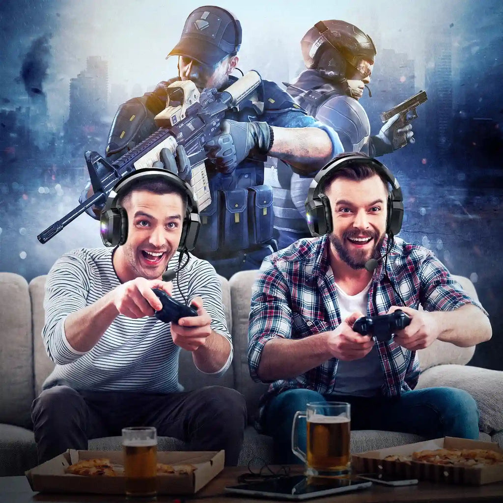 Tidesmit Gaming Headphones with RGB Mic & Surround Sound (PC) Tidesmit